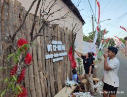 Peringati HUT ke -80 RI, Warga Koncer Kidul Sulap Dinding Gang Jadi Photobooth